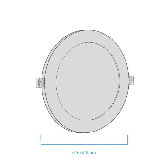 Panel Embutir Circular 12W Blanco - Imagen 4