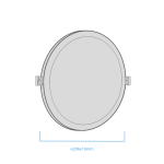 Panel Embutir Circular 24W Blanco - Imagen 4