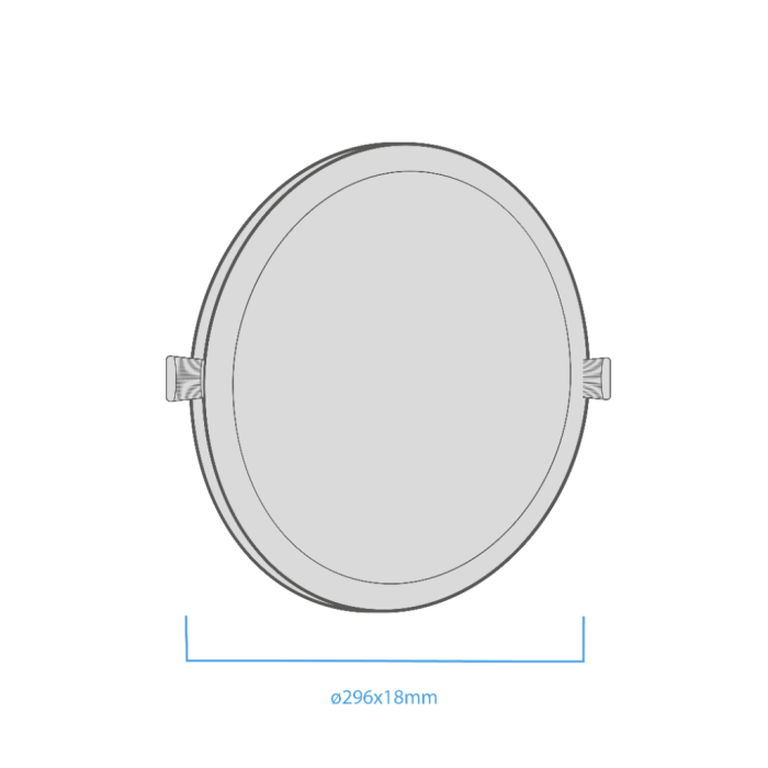 Panel Embutir Circular 24W Blanco - Imagen 4