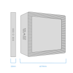 Panel Plafón Cuadrado Platil 18W - Imagen 2