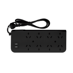 Prolongador múltiple 8 tomas + 2USB B/N - Imagen 2