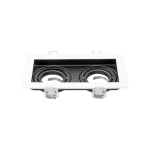 Cardánico Metal p/Embutir Dicro x2 Blanco