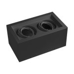 Cardánico Metal Plafón Dicro x2 Negro
