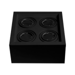Cardánico Metal Plafón Dicro x4 Negro