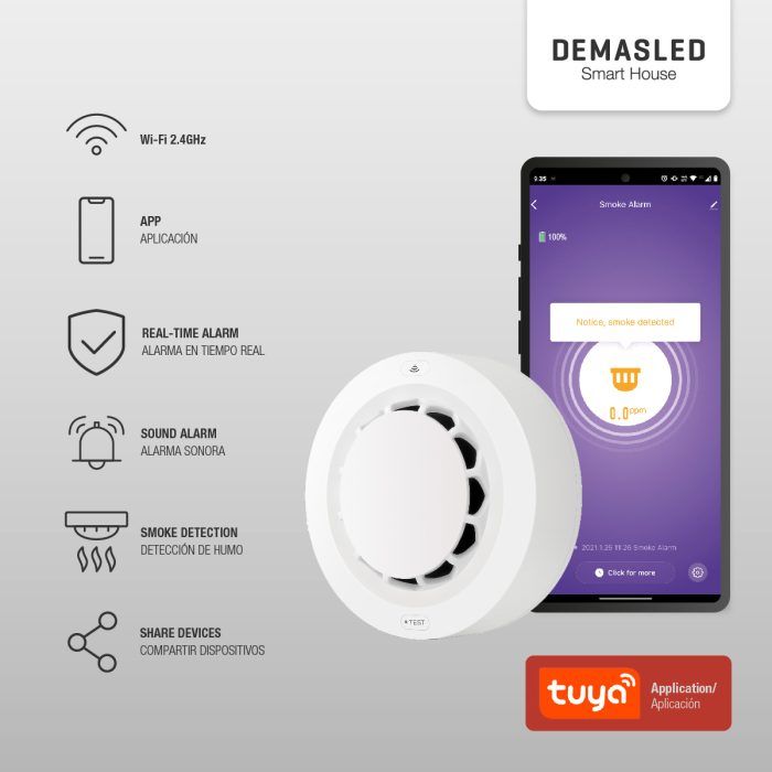 Detector de Humo Fotoeléctrico Smart WIFI - Imagen 4