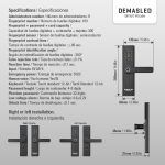 Cerradura Biométrica Smart Wifi Con Llave, Huella Y Tarjeta - Imagen 3