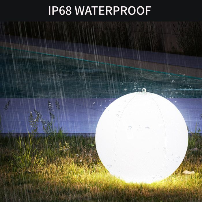 Globo Solar LED, Inflable con Control, RGB y Blanco 38lm, IP68 - Imagen 4