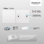 Tecla Inalámbrica Pared X1 Smart Blanco - Demasled - Imagen 3