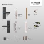 Cerradura Biométrica Smart Wifi Con Llave, Huella Y Tarjeta - Imagen 4