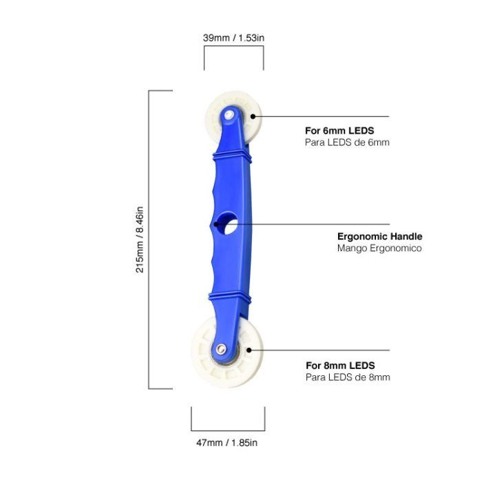 Rodillo de Canal para Instalar Tiras LED en Perfiles - Imagen 2
