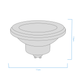 AR111 MACROLED 11W GU10 COB NO DIM AC100-240V 0.9 12º 950LM - Imagen 3