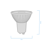 Dicroica Led Vidrio 7w 36º Macroled - 600 lm - Imagen 4