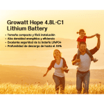 Batería de Litio (LiFePo4) Growatt 4.8 kWh – 48V (100Ah) hasta 93% DOD 3500 Ciclos - Imagen 2