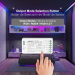 Controlador LED 3 en 1 RGB/RGBW/RGB+CCT Mi-Light 12-24V 12A 2.4GHz - Imagen 3