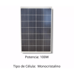 Panel Solar Monocristalino 100w 12v 36 Celdas - Imagen 5