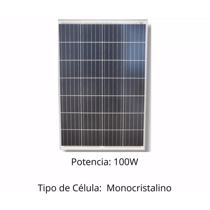 Panel Solar Monocristalino 100w 12v 36 Celdas - Imagen 5