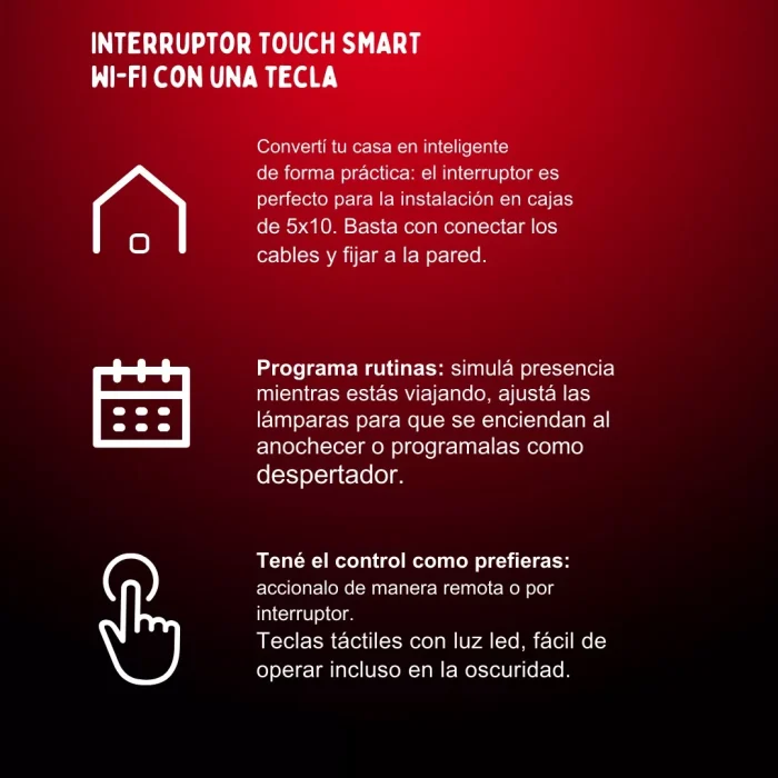 Tecla Llave Smart Tactil Vidrio 3 Canales Luz Alexa Google - Imagen 4