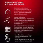 Interruptor Wifi inteligente 1 toma corriente, 1 tecla, 1 USB - Imagen 4