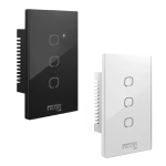 Tecla Llave Smart Tactil Vidrio 3 Canales Luz Alexa Google