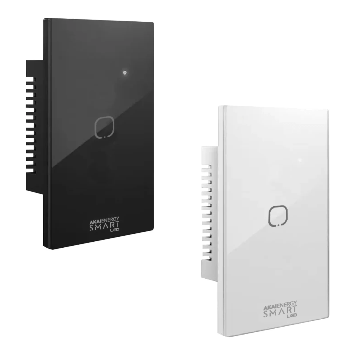 Diseño sin título Tecla Llave Smart Tactil Vidrio 1 Canal Luz Alexa Google - Imagen 1