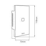 Tecla Llave Smart Tactil Vidrio 3 Canales Luz Alexa Google - Imagen 2