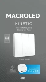 TECLA KINETIC PULSADOR BLANCO MACROLED 3 CANALES RF - Imagen 3