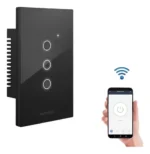 Tecla Smart Táctil Wifi Inteligente 3 Luz C/ Capacitor Color Negro Voltaje Nominal 240v - Imagen 4