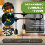 COMBO GUIRNALDA + FOCOS -COLORES O CALIDO