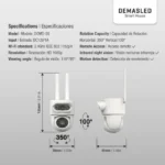 Cámara Smart WiFi 2.4GHz Doble Lente para Exteriores IP65 - Imagen 4