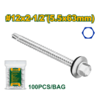 TORNILLO PUNTA MECHA - CABEZA HEXAGONAL