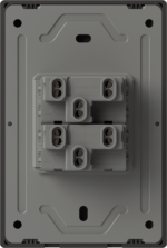 TECLA MILAN GRIS MACROLED, 2 CANAL, 2 VIAS, AC 250V, 10A MAX. BASTIDOR METALICO - Imagen 2