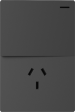 TECLA Y TOMACORRIENTE MILAN GRIS MACROLED, 1 CANAL, AC 250V, 10A MAX. BASTIDOR METALICO