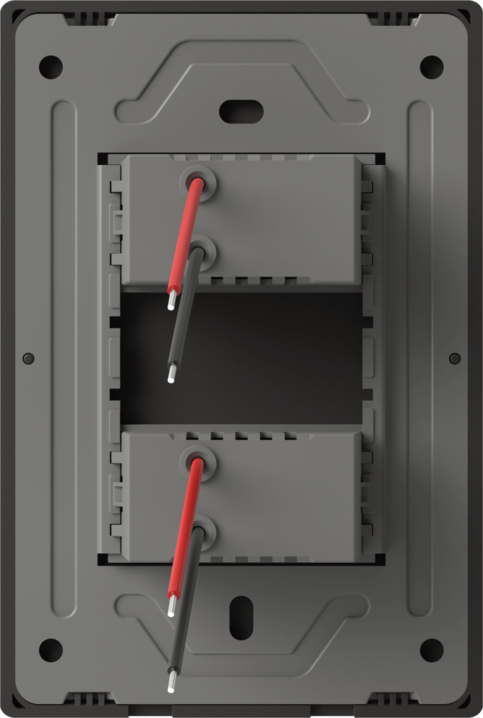 DIMMER LED DOBLE MILAN GRIS MACROLED - Imagen 2