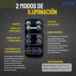 FAROLA LED SOLAR TIPO PLAZA 2 LAMPARAS 20W C/U - Imagen 3