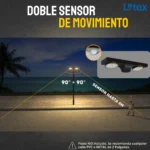FAROLA LED SOLAR TIPO PLAZA 2 LAMPARAS 20W C/U - Imagen 5
