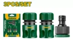 Kit De Riego 3 Piezas Set Conectores Rápidos Manguera - Imagen 2