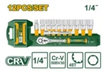 Set De Bocallaves Tubo 1/4 12 Piezas Crique