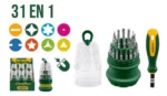 Kit de destornilladores de precisión 31 en 1 - Acero CR-V - Mango suave - Imagen 2
