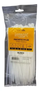 PRECINTO DE NYLON 4.8MM X 200MM - BLANCO - Imagen 4