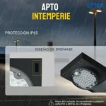 FAROLA LED SOLAR TIPO PLAZA 2 LAMPARAS 20W C/U - Imagen 9