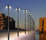 FAROLA LED SOLAR TIPO PLAZA 2 LAMPARAS 20W C/U - Imagen 2