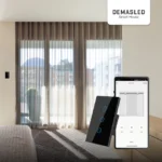 Tecla Smart WiFi Switch de Cortina Negro - Imagen 4