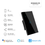 Tecla Smart de Pared Táctil 1 Canal 600W Negro - Imagen 3