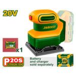 LIJADORA ORBITAL INALÁMBRICA 12000 RPM - VOLTAJE: 20V - TAMAÑO LIJA: 110 X 100MM - INCLUYE: PAPEL DE LIJA - NO INCLUYE BATERÍA NI CARGADOR