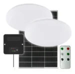LUMINARIA SOLAR + PANEL + 2 COLGANTES
