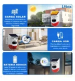 Alarma Solar Wifi Con Control Remoto Litex - Imagen 2