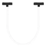TUBO FLEXIBLE DIFUSO NEGRO PARA RIEL MAGNETICO SKYLINE 1000MM MACROLED. DC48V. 10W. 2700K. 360°. RA>90 - Imagen 2
