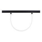 TUBO FLEXIBLE DIFUSO NEGRO PARA RIEL MAGNETICO SKYLINE 1000MM MACROLED. DC48V. 10W. 2700K. 360°. RA>90