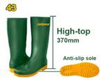 BOTAS DE LLUVIA - TALLE: 43 - 100% PVC VIRGEN - 100% IMPERMEABLE - RESISTENTE A ACEITES, ÁCIDOS Y ÁLCALIS - Imagen 2