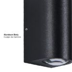 Aplique Exterior LED Bidireccional 10W 800lm Blanco Neutro 220V - Imagen 3